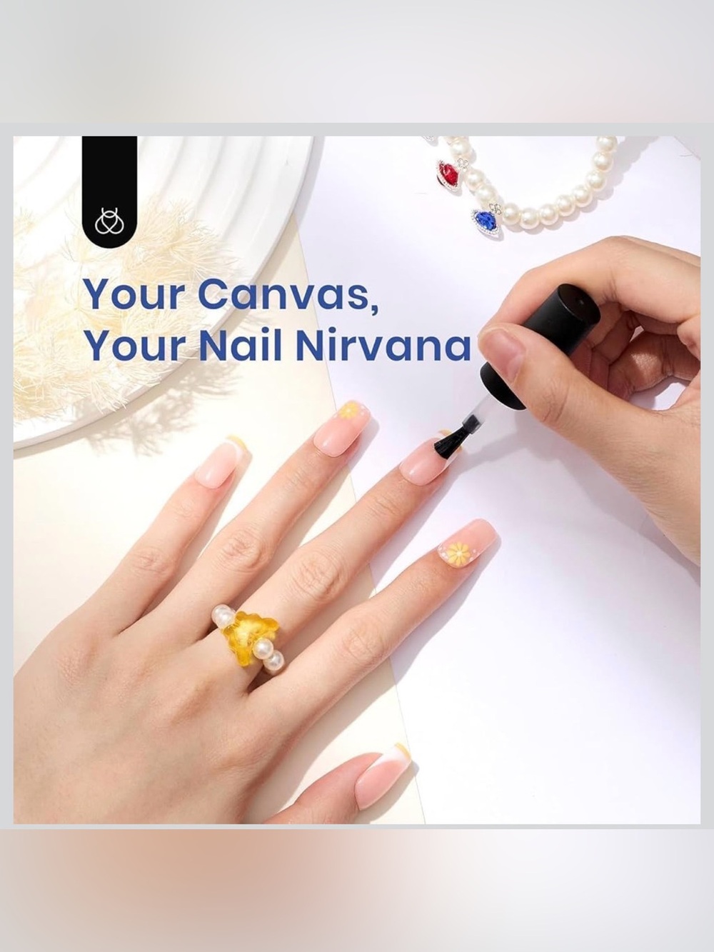 Beetles Kit w/ UV/LED Lamp, 504 Squoval Nail Tips, 9-in-1 Gel Glue & USB Cable - Picture 2 of 4